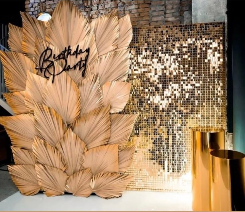 Luxury celebration backdrop styling