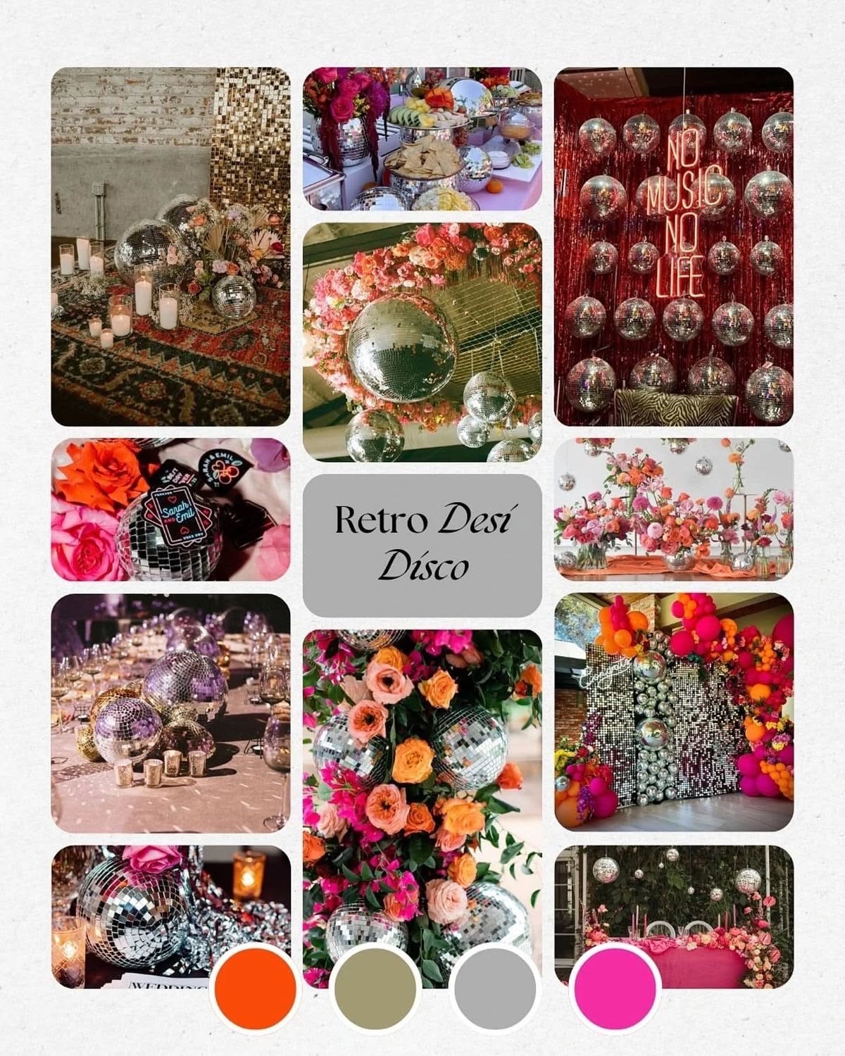 Elegant decorative party backdrop