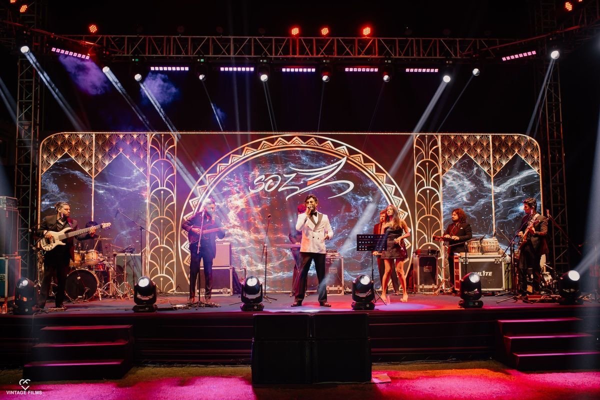 Live band performance for celebrations