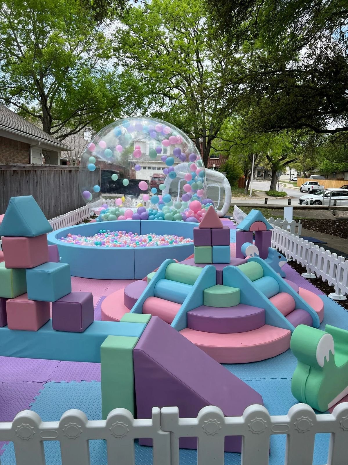 Kids play area setup for events