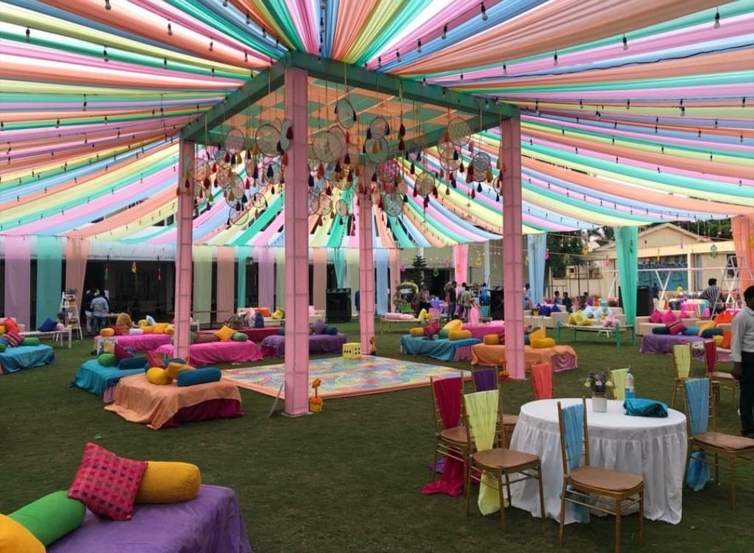 Event tenting and furniture arrangement service
